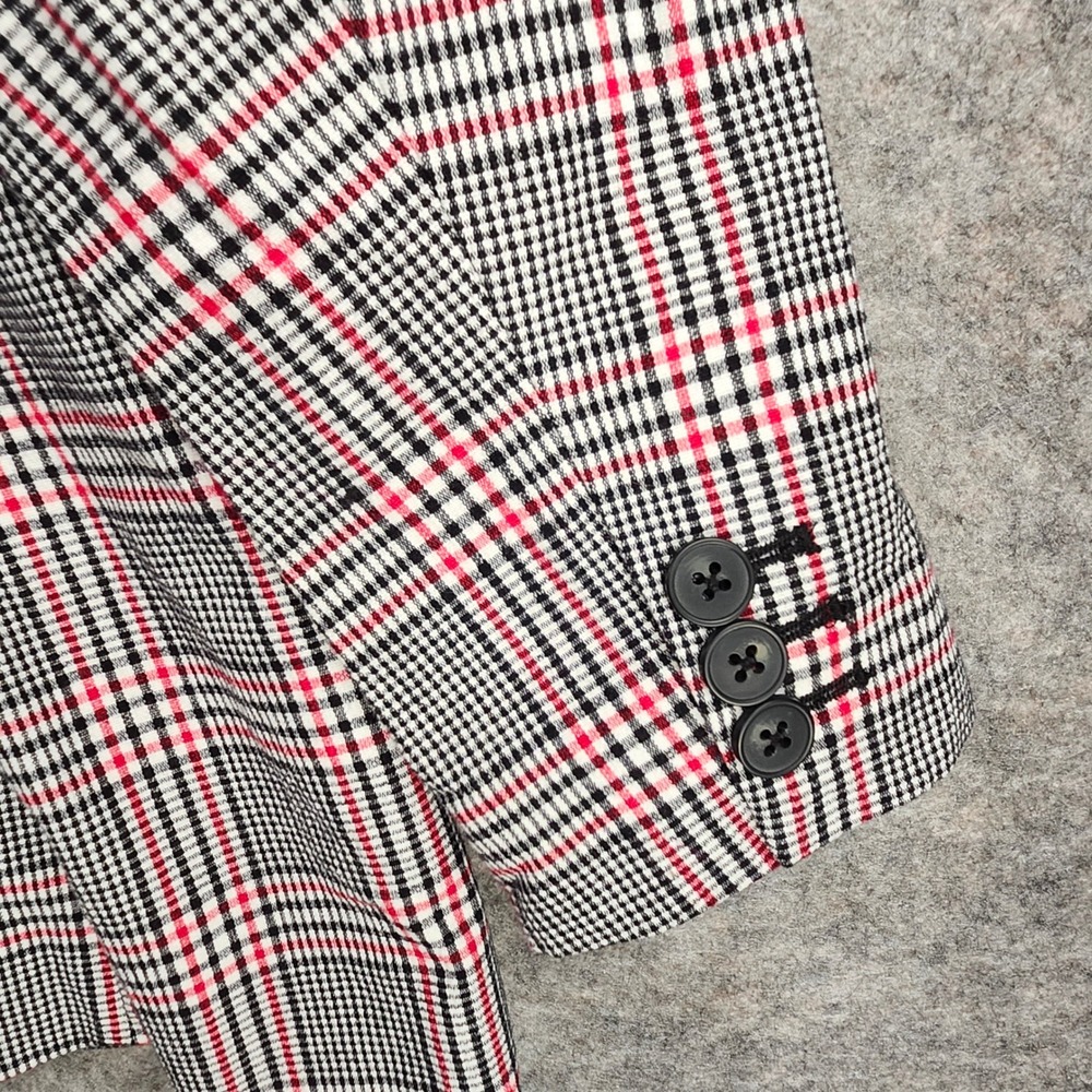 Free Assembly Women Plaid Double Breasted Blazer Jacket Multi Color Size XXL New - Picture 10 of 16